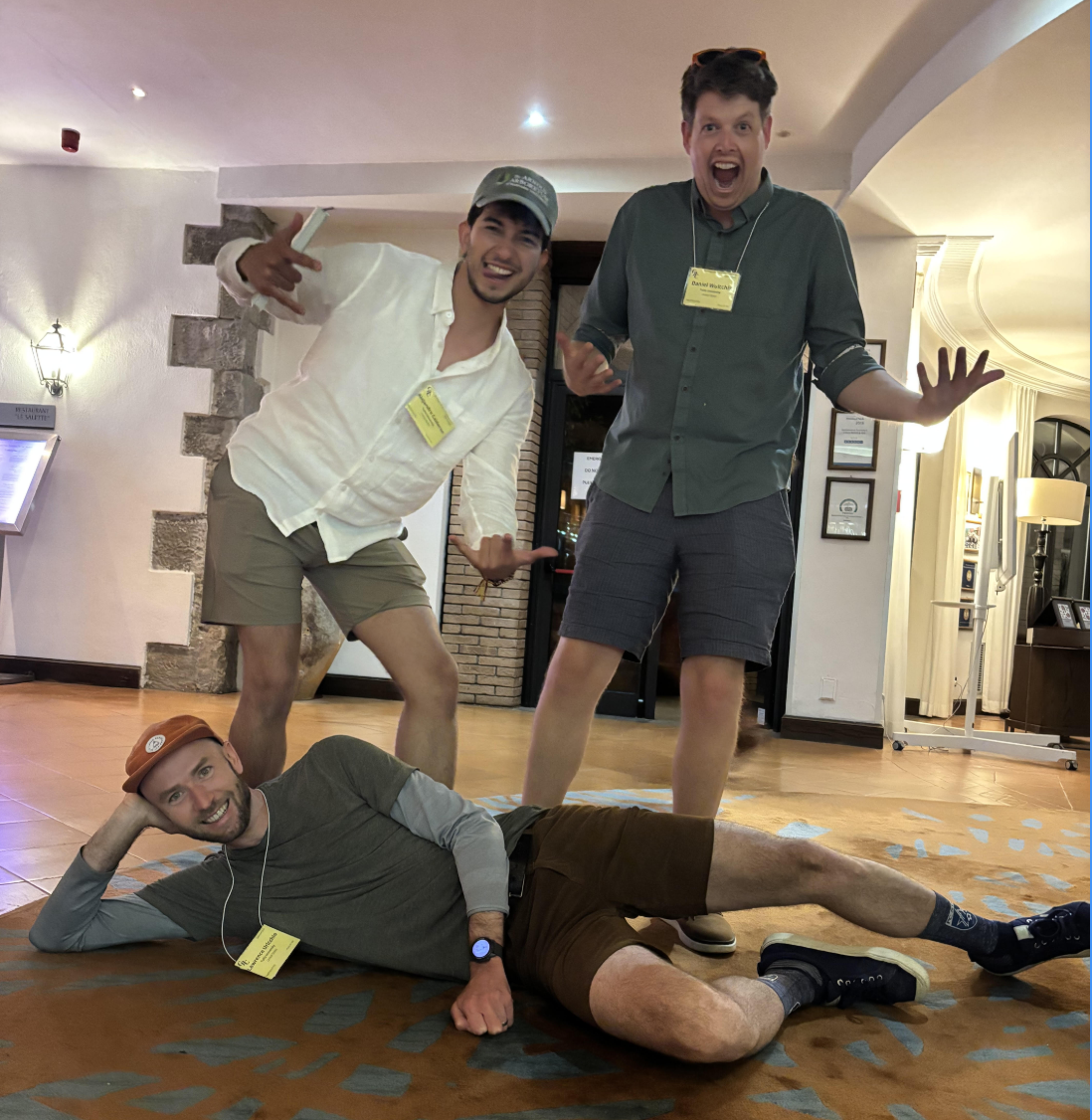 Dan, Alejandro, and Lawrence enjoying the conference